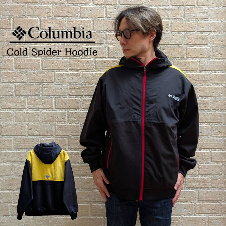 Rakuten - Columbia コロンビア コールドスパイダー フーディ 配色デザイン ジャケット スウェット 防風 撥水 サンプロテクション機能 高機能 ユニセックス カジュアル トップス コラボアイテム アウトドア キャンプ フィッシング アウトドア フェス 通勤 通学 旅行 プレゼント