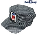BACKDROP バックドロップ オリジナル No. 1 ヒッコリーストライプ エンジニアキャップ アメカジ 渋谷バックドロップ the backdrop