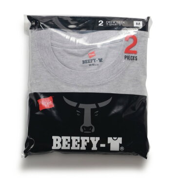 【HANES】(ヘインズ) ビーフィー (BEEFY) 2パック (グレイ)【メンズ】【Tシャツ】【グレイ】【無地】【半袖】【ヘインズ Tシャツ】【2枚パック】【渋谷】【アメカジ】【老舗アメカジショップ】【back drop】