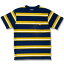 【MANASTASH】(マナスタッシュ) MULTI BORDER S/S TEE / マルチボーダー Tシャツ (ネイビー) 渋谷 バックドロップ 渋谷の老舗アメカジショップ the back drop 90年代 レトロ ショートスリーブ