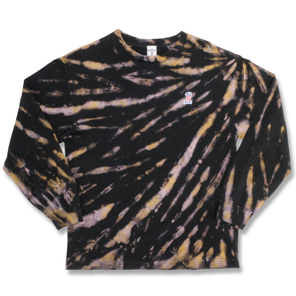 [60%OFF]【BACKDROP x DEAD DYE】(バックドロップ別注) TIE DYE L/S TEE / タイダイ染め ロングスリーブ Tシャツ (ブラック/イエロー) 渋谷 バックドロップ 渋谷の老舗アメカジショップ the back drop コラボ