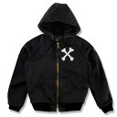 【VANSON】(バンソン) 9TJV CROSS BONE with HOOD / 9TJV with クロスボーン フード付き レザージャケット (ブラック) 渋谷 バックドロップ 渋谷の老舗アメカジショップ the back drop レザー アメリカ製