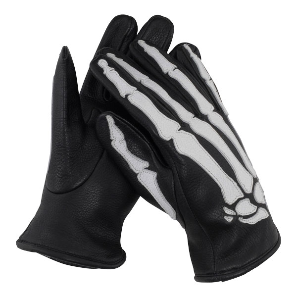 【VANSON】(バンソン) ROPX SKELTON LEATHER GLOVE / ローパー スケルトン レザーグローブ (ブラック) 渋谷 バックドロップ 渋谷の老舗アメカジショップ the back drop アメカジ アメリカ製 ディアスキン 3