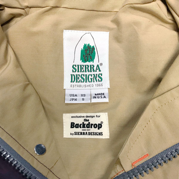 楽天市場】【SIERRA DESIGNS x BACKDROP】(バックドロップ別注) CRAZY