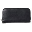 【THE WONDER LUST】(ワンダーラスト) ZIP LONG WALLET / ジップ ロング ウォレット レザー 長財布 (ブラック) 渋谷 バックドロップ 渋谷の老舗アメカジショップ the back drop 定番 革小物 日本製