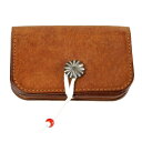 【THE WONDER LUST】(ワンダーラスト) CONCHO COIN CARD CASE / コンチョ コイン カード ケース (キャメル) 渋谷 バックドロップ 渋谷の老舗アメカジショップ the back drop 定番 革小物 日本製