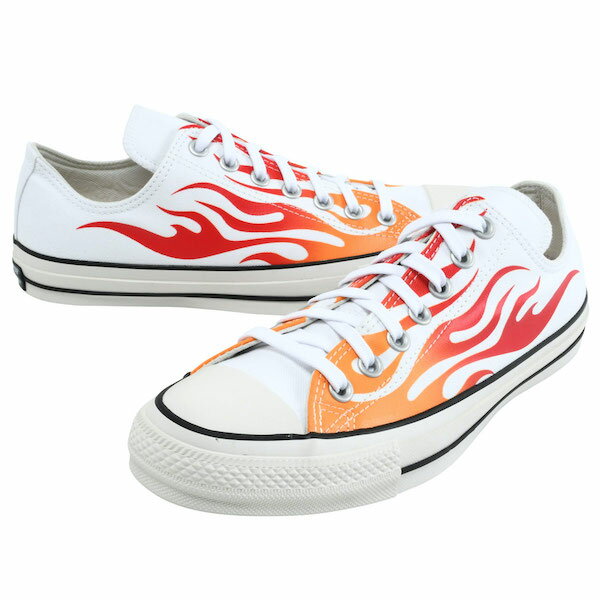 【CONVERSE】(コンバース) ALL STAR 100 IGNT OX / オールスター イグナイト オックスフォード スニーカー (ホワイト) バックドロップ 老舗アメカジショップ the back drop アメカジ テンセル REACT ファイヤーパターン