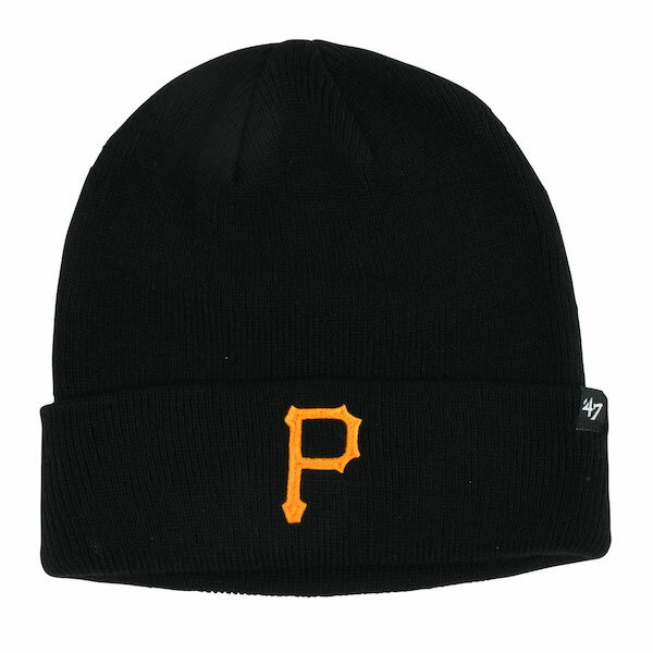【47】(フォーティセブン) PIRATES FUNGO CUFF KNIT / パイレーツ ファンゴカフ ニット (ブラック) バックドロップ 老舗アメカジショップ the back drop MLBライセンス ベースボール スポーツ ストリート [ネコポス対応](4)