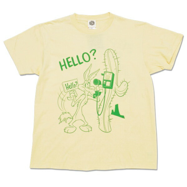 アメカジ tシャツ メンズ ワーナーブラザーズ ワイリーコヨーテ HELLO 半袖 tシャツ ナチュラル 渋谷 バックドロップ別注 レディース 大きいサイズ オールシーズン バックプリント キャラクターtシャツ オシャレ かっこいい 父の日 プレゼント 贈り物 