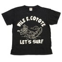 アメカジ tシャツ メンズ ワーナーブラザーズ ワイリーコヨーテ LETS SURF 半袖 tシャツ ブラック 渋谷 バックドロップ別注 レディース 大きいサイズ オールシーズン バックプリント キャラクターtシャツ オシャレ かっこいい 父の日 プレゼント 贈り物 ネコポス対応