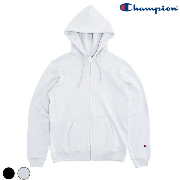 チャンピオン ジップアップパーカー メンズ [20%OFF]【CHAMPION】(チャンピオン) FULL ZIP HOODED SWEAT SHIRT (C5-Q101) / フルジップ パーカー (ライトグレー) バックドロップ 老舗アメカジショップ the back drop ドライタッチ ストリート アメリカ製