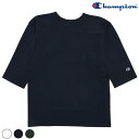 【CHAMPION】(チャンピオン) T-1011 3/4 SLEEVE FOOTBALL TEE (C5-P405) / 3/4スリーブ フットボール Tシャツ (ネイビー) バックドロップ 老舗アメカジショップ the back drop ドライタッチ ストリート アメリカ製