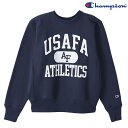 【CHAMPION】(チャンピオン) R/W C/N SWEAT USAFA C3-Y013 / リバースウィーブ クルーネック スウェット シャツ USAFA (ネイビー) 渋谷アメカジ バックドロップ メンズ トレーナー 青タンタグ コットンUSA