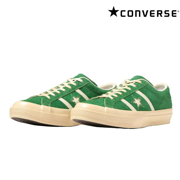 【CONVERSE】(コンバース) STAR BARS US SUEDE / スター＆バーズ US スエード スニーカー (ブライトグリーン) 渋谷アメカジ バックドロップ メンズ スニーカー スウェード