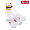 【HEALTH KNIT】(ヘルスニット) 配色3本ライン3足セット 191-3108 ヘルスニット 無地 3本ライン 靴下 メンズ レディース 春夏秋冬 オールシーズン 3足セット レッグウェア スポーツソックス