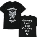 (バンドグッズ) MOTORHEAD ENGLAND W/BACK PRINT TEE / モーターヘッド イングランド Tシャツ (ブラック) バックドロップ 老舗アメカジショップ the back drop メンズ HIPHOP RAP ROCK ARTIST 