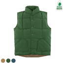 【SIERRA DESIGNS】(シエラデザイン) DOWN SIERRA VEST / ダウンシェラベスト (グリーン) 渋谷アメカジ バックドロップ メンズ アメリカ ロクヨンクロス クラシック オーセンティック made in usa