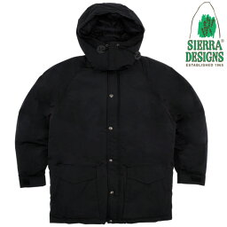 シエラデザイン ダウン メンズ 【SIERRA DESIGNS】(シエラデザインズ) INYO JACKET / インヨー ジャケット (ブラック) 渋谷 バックドロップ 渋谷の老舗アメカジショップ the back drop メンズ アメリカ製 ダウンジャケット