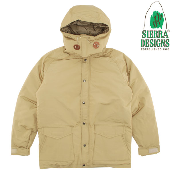 シエラデザイン ダウン メンズ 【SIERRA DESIGNS】(シエラデザインズ) INYO JACKET / インヨー ダウン ジャケット (タン) 渋谷 バックドロップ 渋谷の老舗アメカジショップ the back drop アメカジ カジュアル マウンテンジャケット クラシック アウトドア