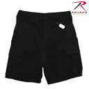 【ROTHCO】(ロスコ) Vintage Paratrooper Cargo Shorts(BLK) / ヴィンテージ パラトルーパー カーゴ ショーツ ブラック (ブラック) 渋谷アメカジ バックドロップ メンズ ミリタリー ミルスペック カーゴ ミリタリーショーツ カーゴショーツ