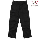 【ROTHCO】(ロスコ) RELAXED FIT ZIPPER FLY TACTICAL B.D.U PANTS / リラックス フィット タクティカル カーゴパンツ (ブラック) 渋谷 バックドロップ 渋谷の老舗アメカジショップ the back drop カジュアル カーゴパンツ ミリタリーパンツ