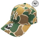 (フォーティセブン) YANKEES MVP CAP DUCK CAMO / ヤンキース MVP キャップ (ダックカモ) バックドロップ 老舗アメカジショップ the back drop MLB ライセンス ベースボールキャップ 刺繍ロゴ