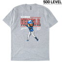 【500 LEVEL】(500レベル) Vladimir Guerrero Jr. CARTOON TEE / ブラディミール ゲレーロ ジュニア カートゥーン Tシャツ (ヘザーグレ..