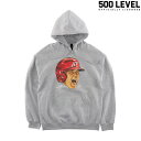 【500 LEVEL】(500レベル) Shohei Ohtani Scream HOODIE / ショウヘイオオタニScream HOODIE (グレー) 渋谷アメカジ バックドロップ メンズ パーカー MLB NFL NBA NHL スポーツ グッズ