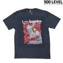 【500 LEVEL】(500レベル) MikeTrout Shohei Ohtani DUO TEE / マイクトラウト オオタニショウヘイ 半袖Tシャツ (ネイビー) 渋谷アメカジ バックドロップ the backdrop メンズ Tシャツ スポーツ MLB メジャーリーグ