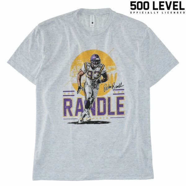 (500レベル) John Randle PLAYER SKYLINE TEE / ジョン ランドル プレイヤースカイライン Tシャツ (アッシュ) バックドロップ 老舗アメカジショップ the back drop スポーツ MLB NFL NBA NHL 