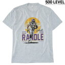 【500 LEVEL】(500レベル) John Randle PLAYER SKYLINE TEE / ジョン ランドル プレイヤースカイライン Tシャツ (アッシュ) バックドロップ 老舗アメカジショップ the back drop スポーツ MLB NFL NBA NHL ネコポス対応