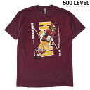 【500 LEVEL】(500レベル) Santana Moss THROWBACK TEE / サンタナ モス スローバック Tシャツ (ヘザーマルーン) バックドロップ 老舗アメカジショップ the back drop スポーツ MLB NFL NBA NHL ネコポス対応