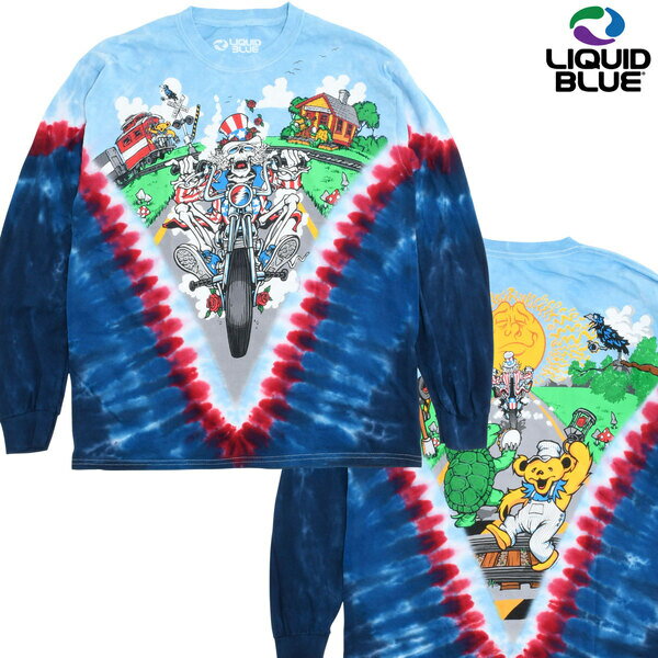 [20%OFF]【LIQUID BLUE】(リキッドブルー) GRATEFUL DEAD MOTO SAM TIE-DYE LONG SLEEVE TEE / グレイトフルデッド モトサム タイダイ 長袖Tシャツ (タイダイ) バックドロップ 老舗アメカジショップ the back drop 70s ヒッピー カウンターカルチャー バンド