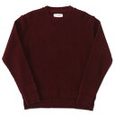 【T.N JACK】(ティーエヌジャック) Shetland Crew Sweater (バーガンディー) / シェットランド クルーセーター メンズ アメカジ...