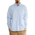 【T.N JACK】(ティーエヌジャック) One Wash Oxford LS Shirt (ブルー) / ワンウォッシュ オックスフォード ロングスリーブ シャツ メンズ アメカジ 渋谷 バックドロップ 渋谷の老舗アメカジショップ back drop 日本製