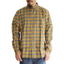 (ティーエヌジャック) Check Shirt (イエロー/ネイビー) / チェックシャツ メンズ アメカジ 渋谷 老舗アメカジショップ back drop 日本製 メイドインジャパン 送料無料