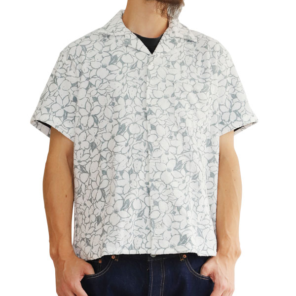 [20%OFF]【T.N JACK】(ティーエヌジャック) Flower S/S Open shir