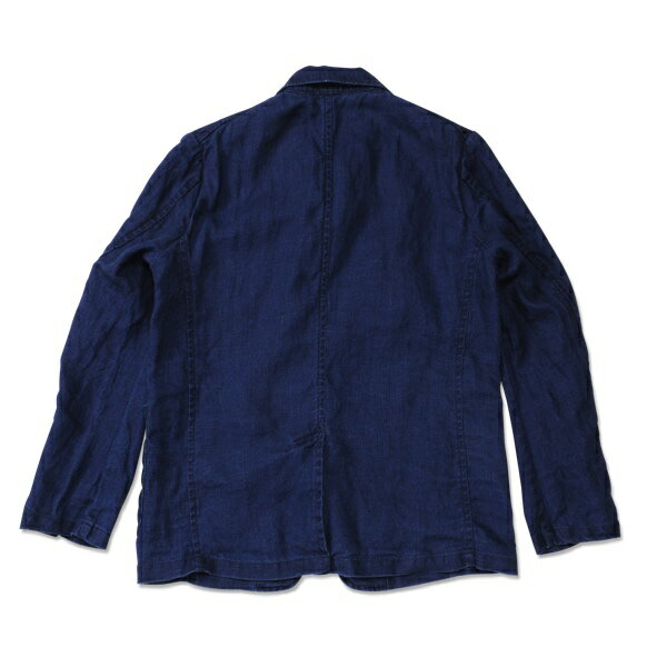【T.N JACK】(ティーエヌジャック) Linen Jacket (ネイビー) / リネンジャケット ...