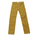 【T.N JACK】(ティーエヌジャック) Slim Corduroy Pants (マスタード) / スリム コールデュロイ パンツ メンズ アメカジ 渋谷 老舗アメカジショップ back drop 日本製 メイドインジャパン 送料無料