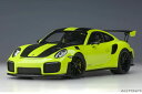オートアート 1/18 ポルシェ 911 (991.2) GT2 RS ヴァイザッハ・パッケージ (ライトグリーン/カーボンブラック) (78187) 【予約:...
