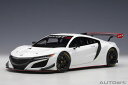 オートアート 1/18 ホンダ NSX GT3 2018 (ホワイト) (81898) 通販 送料無料 モデルカー ミニカー 完成品 模型 プレゼント ギフト