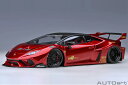 オートアート 1/18 リバティーウォーク LB‐シルエット ワークス ランボルギーニ ウラカン GT (ハイパー・レッド)(79126) 【予約:2023年8...