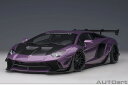 オートアート 1/18 リバティーウォーク LB-WORKS ランボルギーニ アヴェンタドール リミテッドエディション (メタリック・パープル/カーボンブラック...