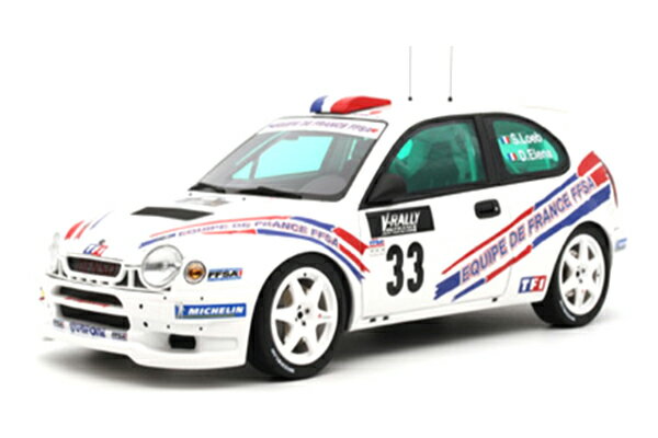OttO mobile 1/18 トヨタ カローラ WRC ツール・ド・コルス 2000 #33 (OTM996) 通販 送料無料 プレゼント ギフト モデルカー ミニカー 完成品 模型