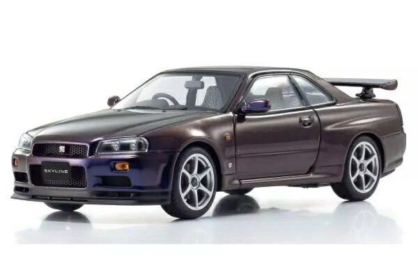 Rakuten - 京商オリジナル 1/43 日産 スカイライン R34 GT-R Vスペック (ミッドナイトパープル III) (KS03936P) 通販 送料無料 プレゼント ギフト モデ ルカー ミニカー 完成品 模型