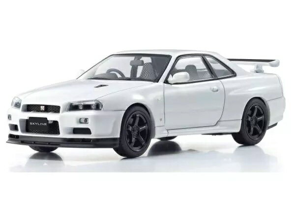 Rakuten - 京商オリジナル 1/43 日産 スカイライン R34 GT-R VスペックII (ホワイトパール) (KS03936W) 通販 送料無料 プレゼント ギフト モデ ルカー ミニカー 完成品 模型
