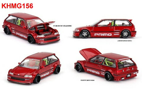 MINI-GT 1/64 Honda シビック EF Kaido Works V2(左ハンドル) (KHMG156) モデルカー ミニカー 完成品 模型 通販 プレゼント ギフト