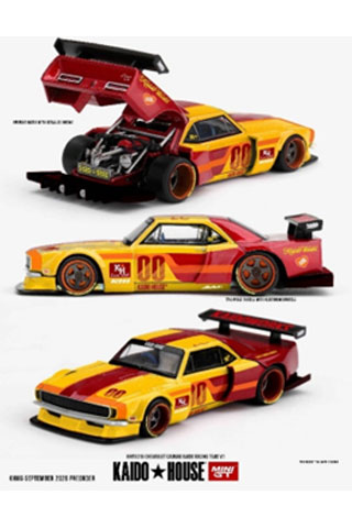 MINI-GT 1/64 シボレー カマロ Kaido Racing Team V1(右ハンドル)　(KHMG319) 【予約：2027年3月以降】モデルカー ミニカー 完成品 模型 通販 プレゼント ギフト