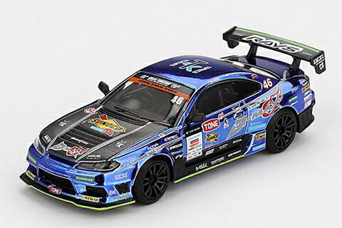 MINI-GT 1/64 Nissan ����ӥ� (S15) D1 GP 2023 #46 D-MAX RACING(���ϥ�ɥ�) ���ܸ��� �֥ꥹ�������� (...