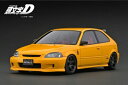 ignition_model 1/18 INITIAL D Honda CIVIC (EK9) Type R Yellow (IG3541) 通販 プレゼント ギフト モデルカー ミニカー 完成品 模型